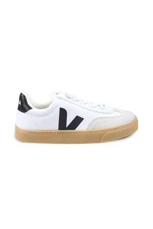 sneakers in pelle bianco VEJA KIDS | SY0120631CWHITEBLACK